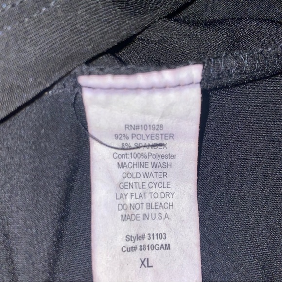 1990’s Vintage Susan Lawerence Square Neck Black 3D Floral Shirt Blouse XL Fairy - Picture 7 of 10